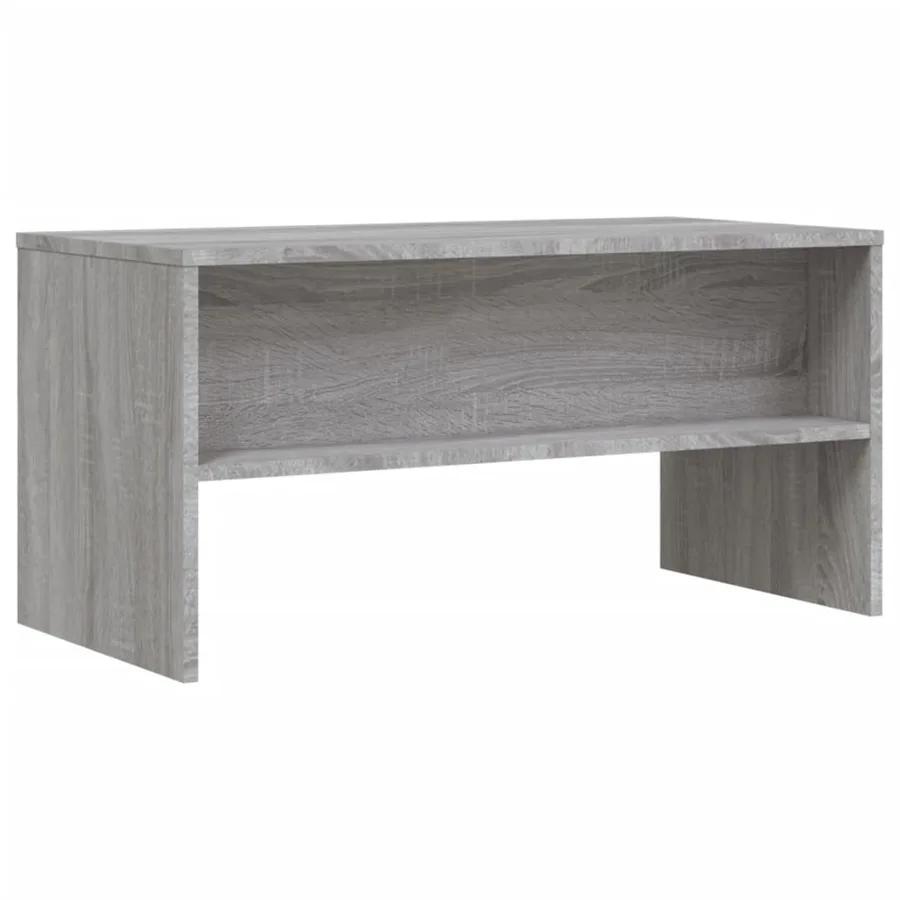 Meuble TV sonoma gris 80x40x40 cm bois d'ingénierie - 6