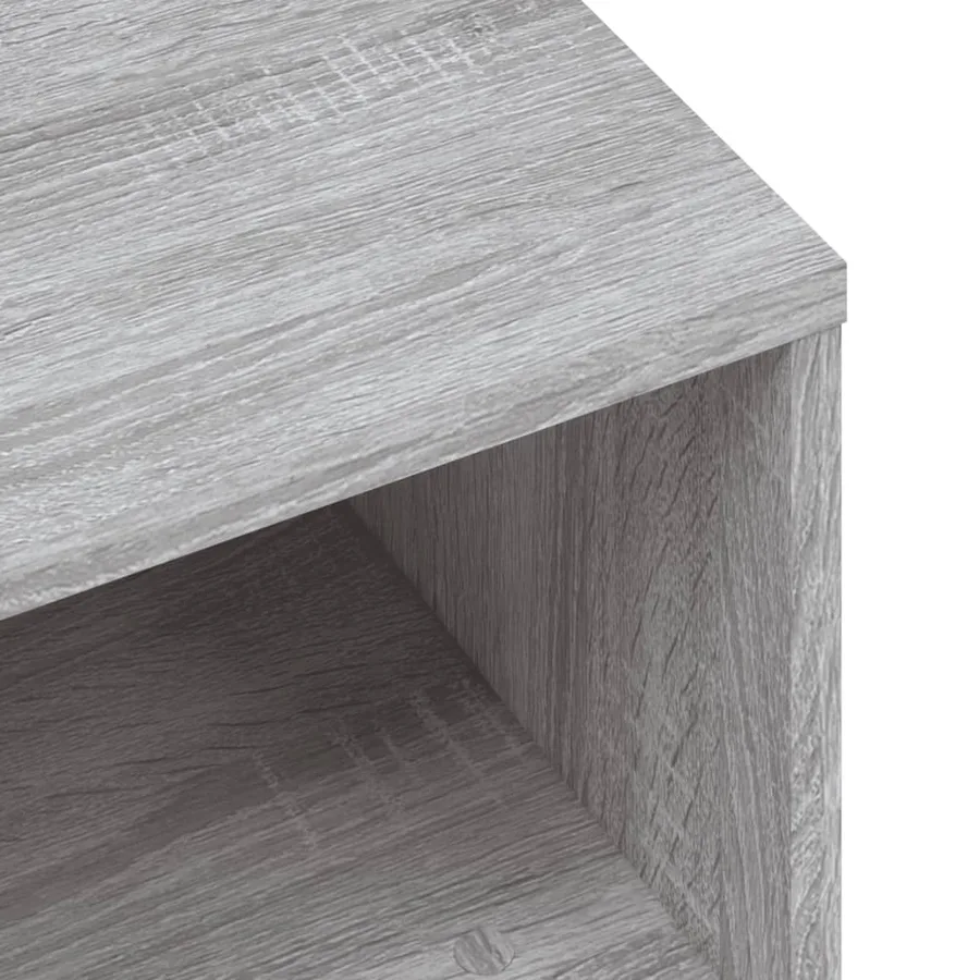 Meuble TV sonoma gris 80x40x40 cm bois d'ingénierie - 7
