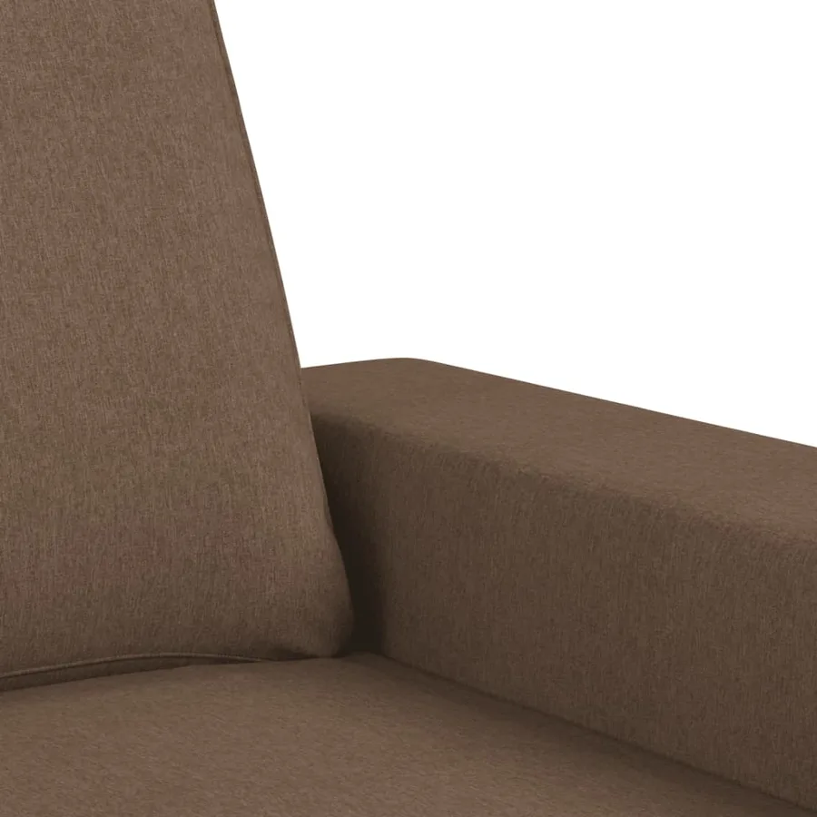 Ensemble de canapés 2 pcs marron tissu - 5