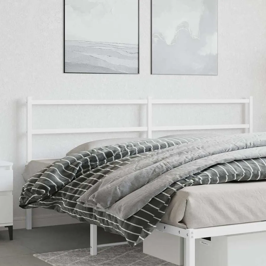 Tête de lit de remplacement métal blanc 180 cm