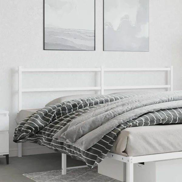 Tête de lit de remplacement métal blanc 180 cm