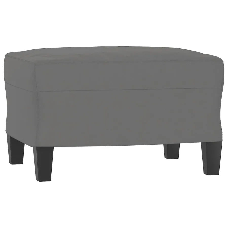 Ensemble de canapés 3 pcs coussins Gris foncé Tissu microfibre - 5