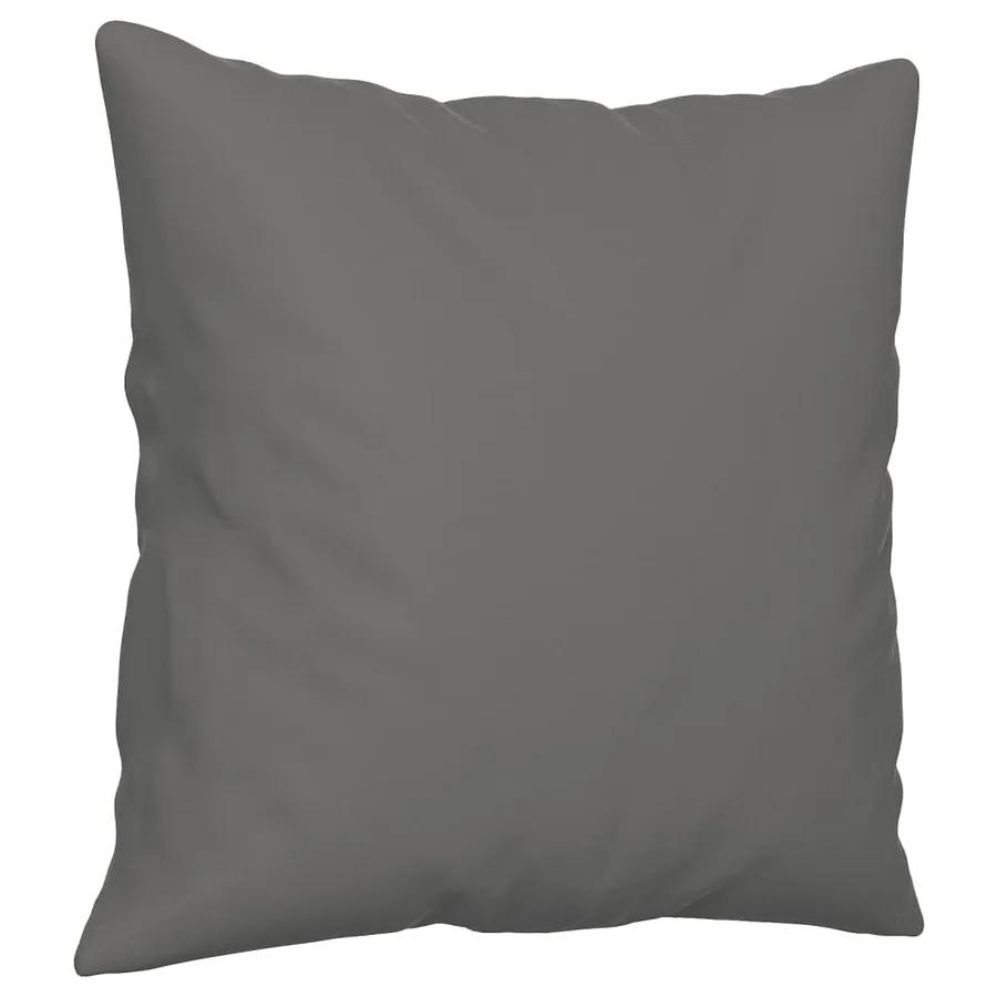Ensemble de canapés 3 pcs coussins Gris foncé Tissu microfibre - 6