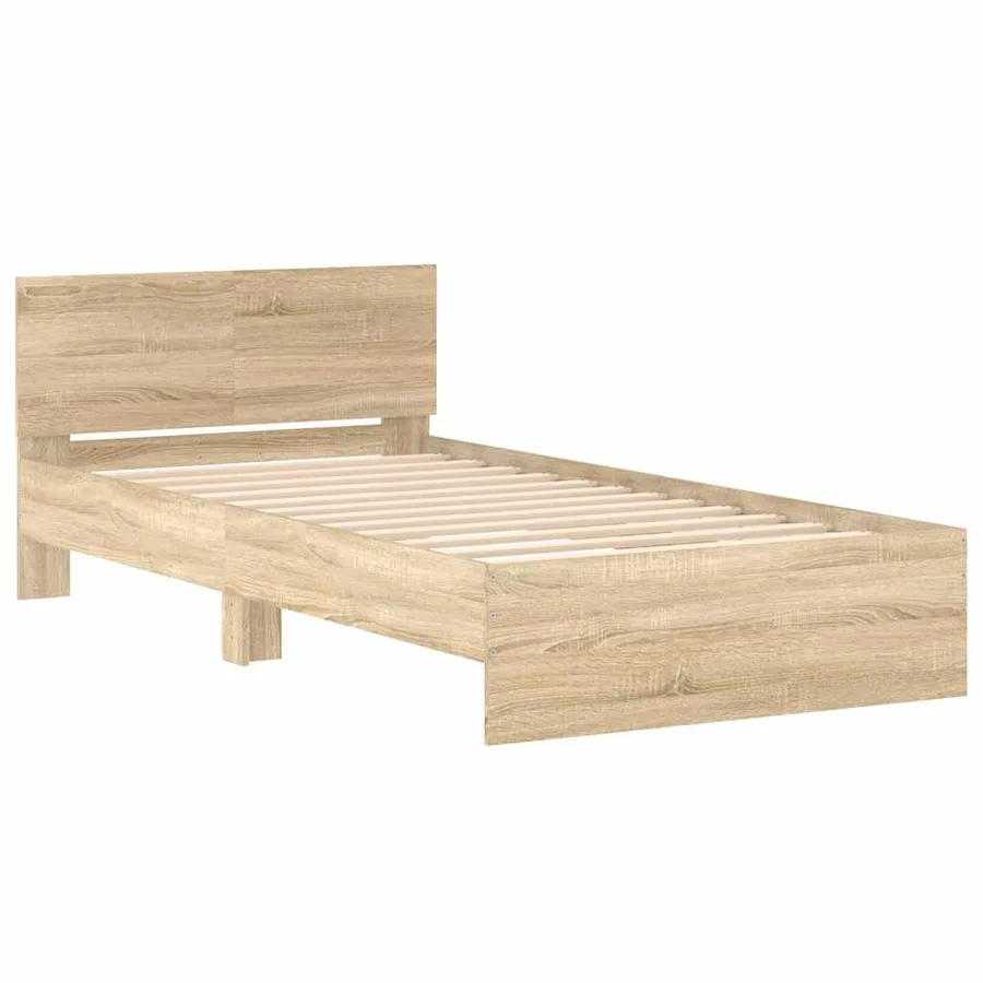 Cadre de lit sans matelas avec tête de lit 100x200 cm - 3