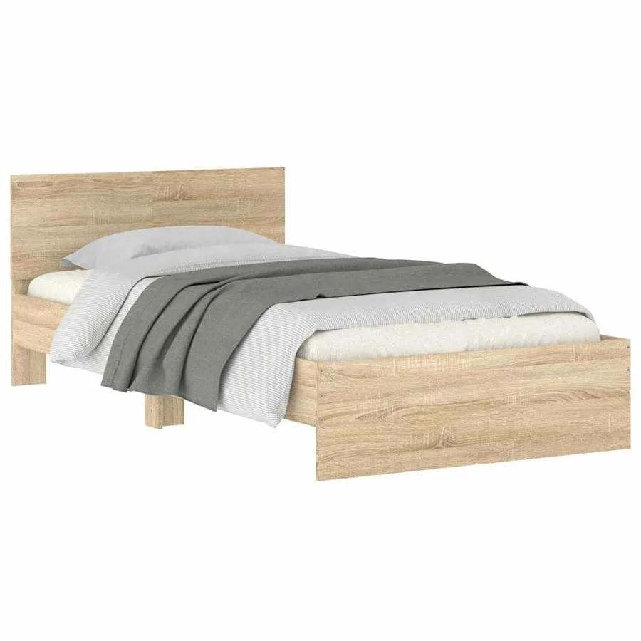 Cadre de lit sans matelas avec tête de lit 100x200 cm - 4