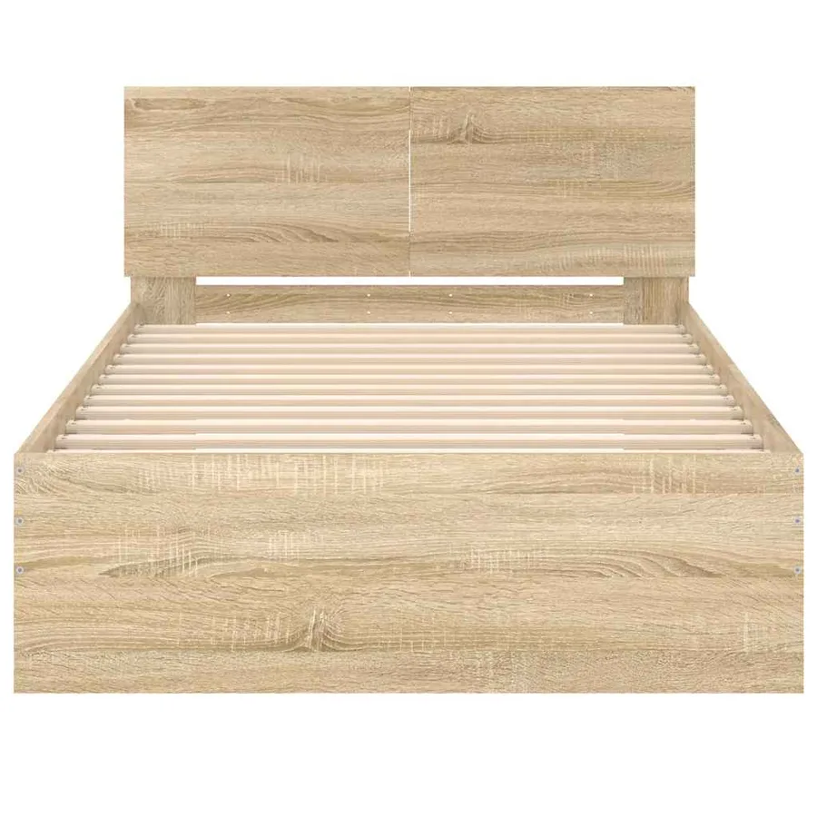 Cadre de lit sans matelas avec tête de lit 100x200 cm - 5