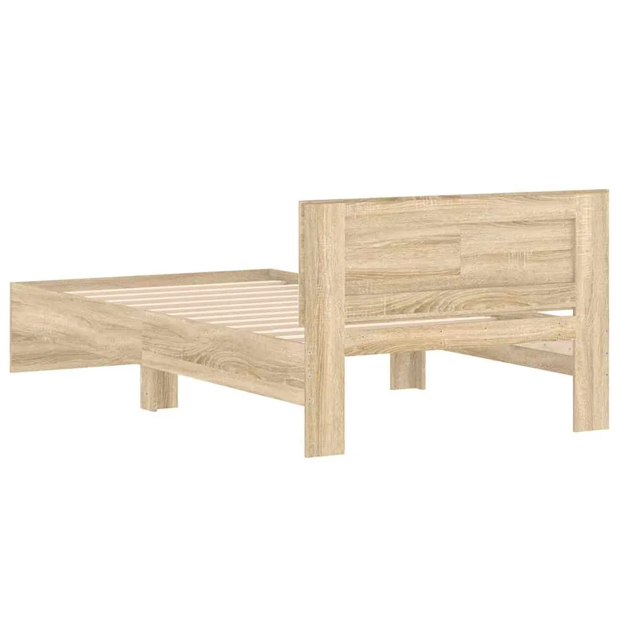 Cadre de lit sans matelas avec tête de lit 100x200 cm - 7