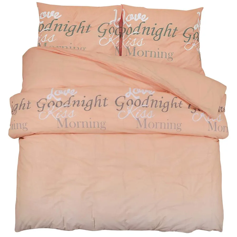 Ensemble de housse de couette rose 140x200 cm Coton - 2