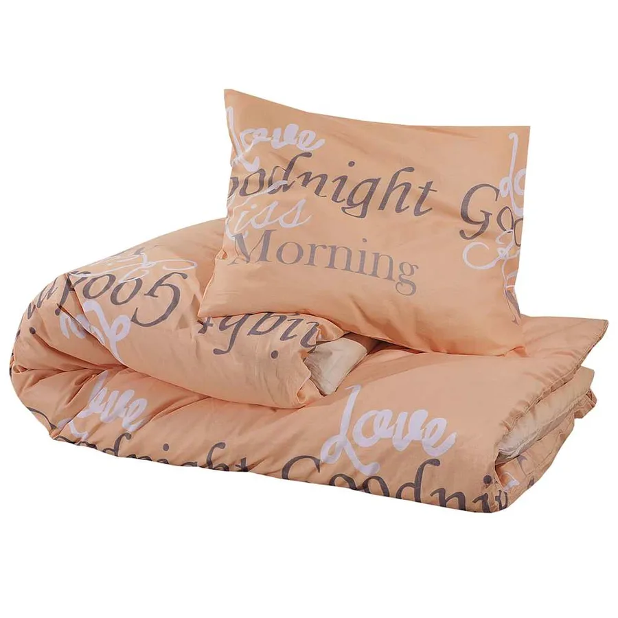 Ensemble de housse de couette rose 140x200 cm Coton - 3