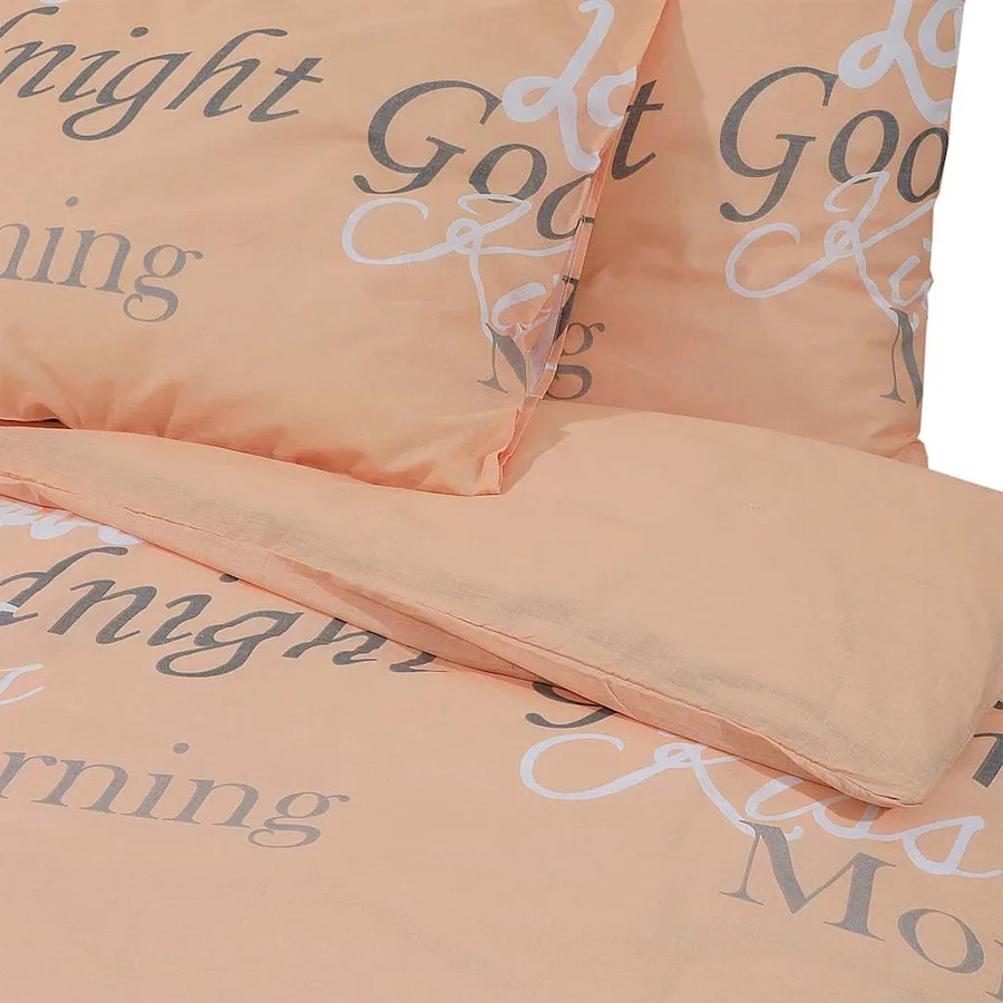Ensemble de housse de couette rose 260x240 cm Coton - 5