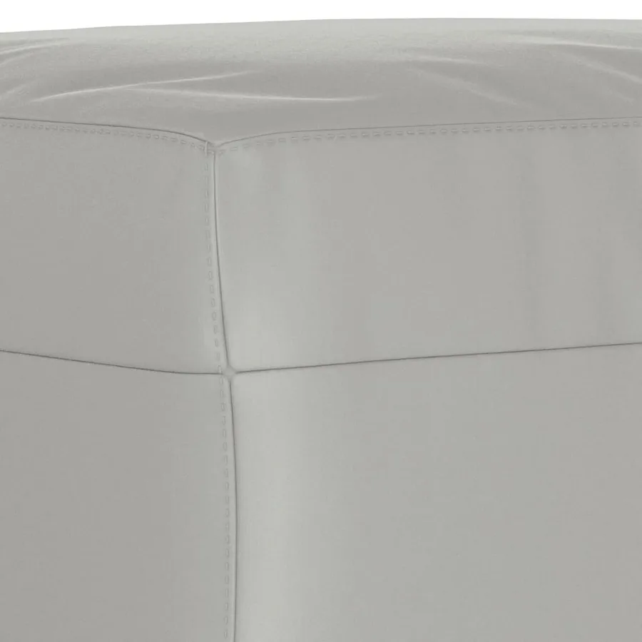 Ensemble de canapés 3 pcs coussins Gris clair Tissu microfibre - 8