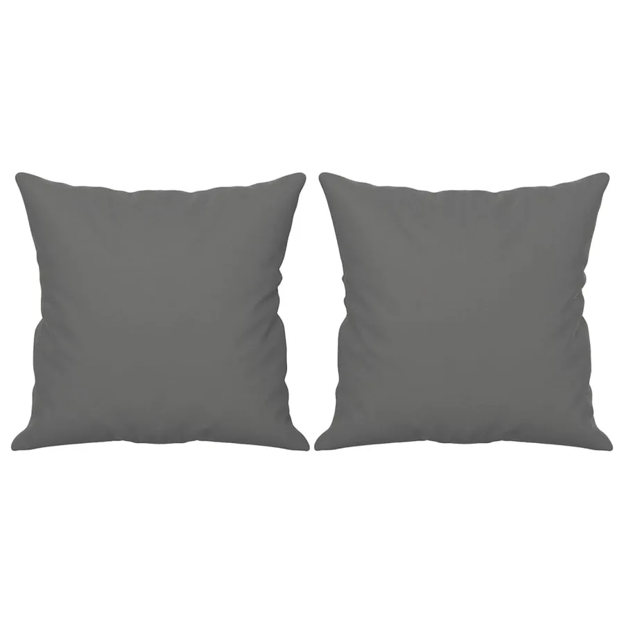 Canapé 3 places avec oreillers gris foncé 180 cm - 5