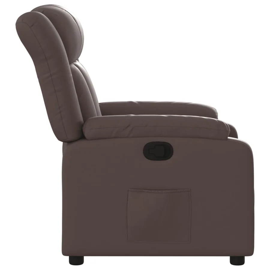Fauteuil inclinable Marron Similicuir - 7
