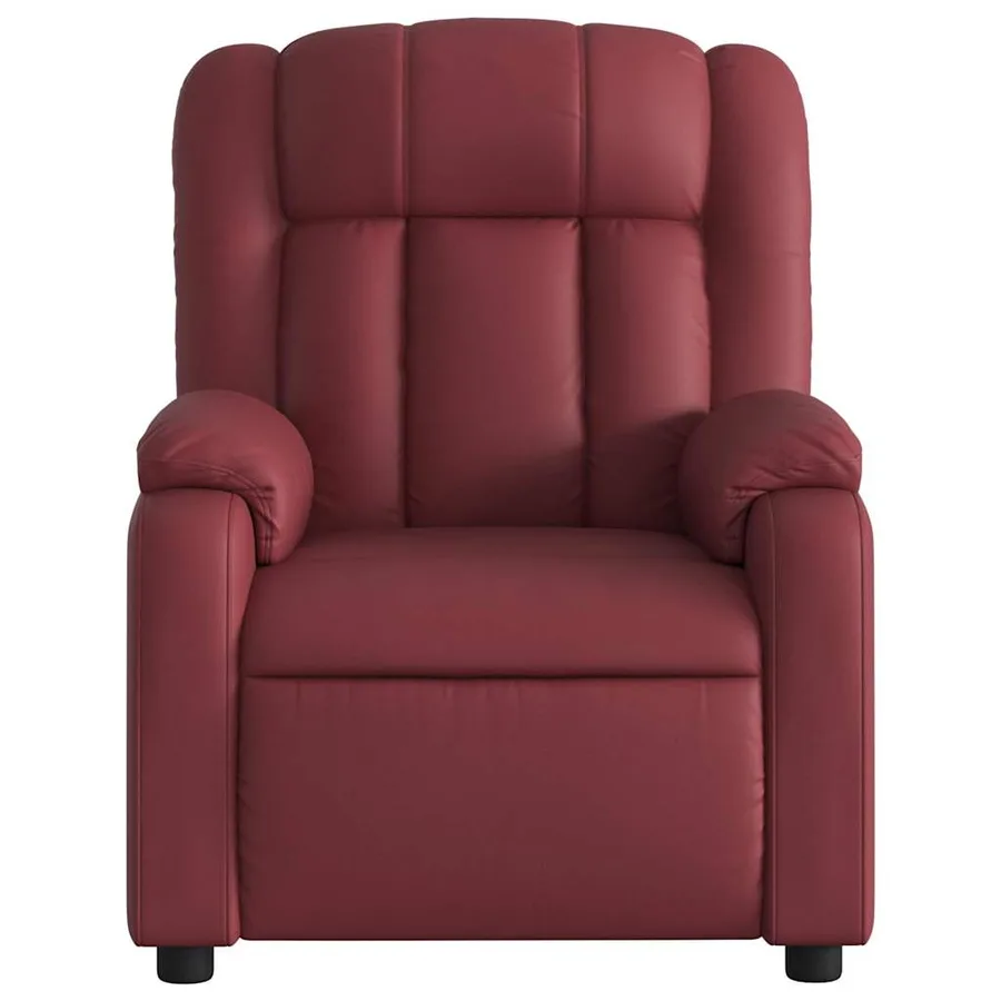 Fauteuil inclinable électrique Rouge bordeaux Similicuir - 9