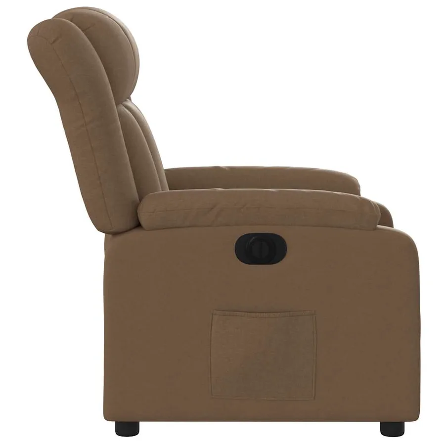 Fauteuil inclinable électrique Marron Tissu - 10