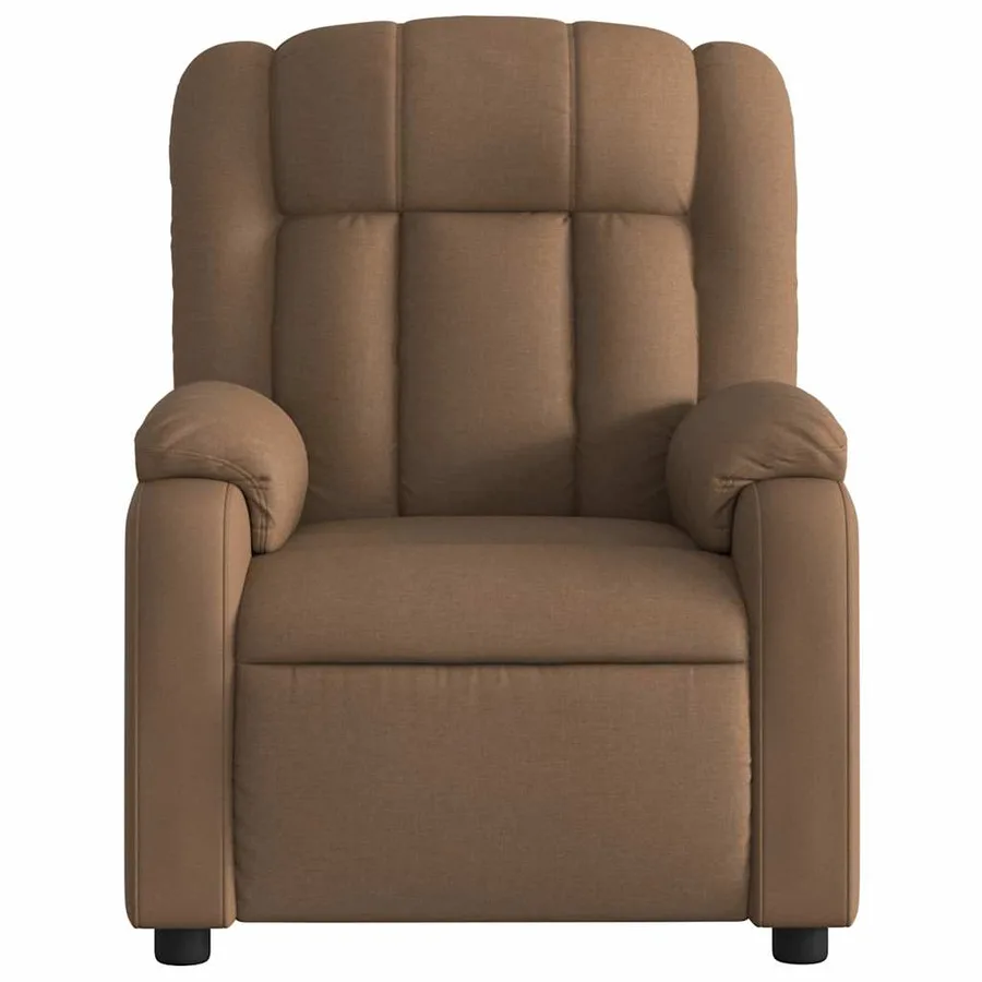 Fauteuil inclinable électrique Marron Tissu - 9