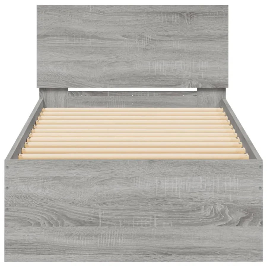Cadre de lit sans matelas avec lumières LED 90x200 cm - 7