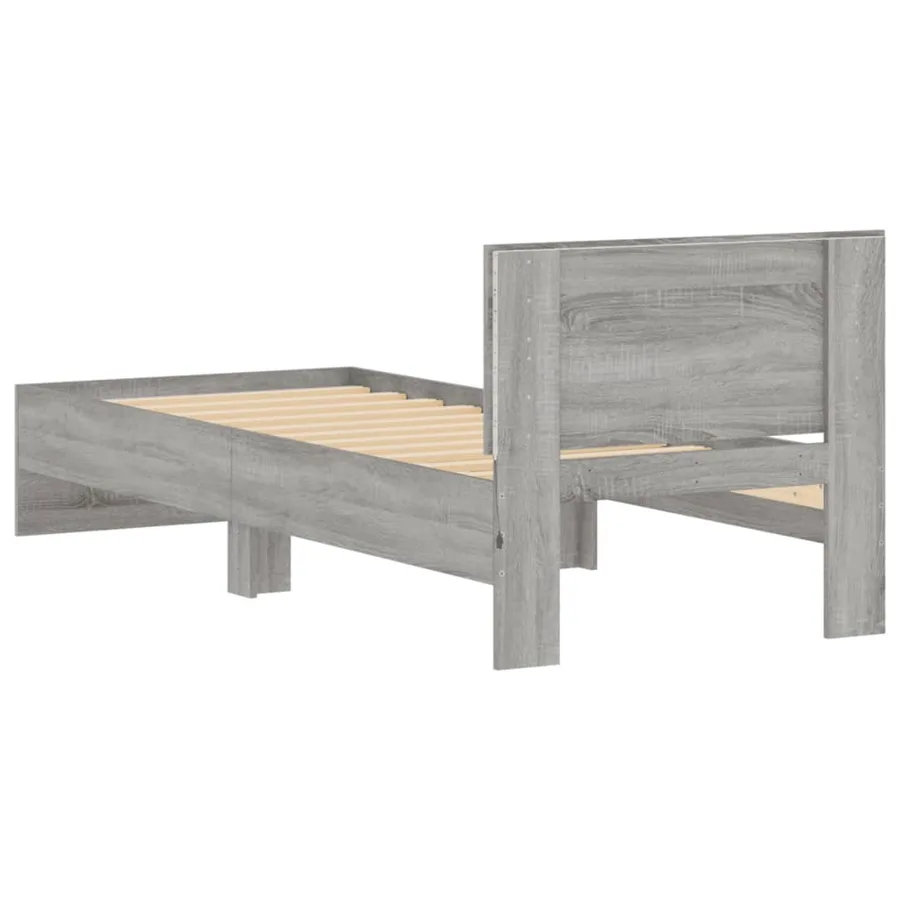 Cadre de lit sans matelas avec lumières LED 90x200 cm - 9