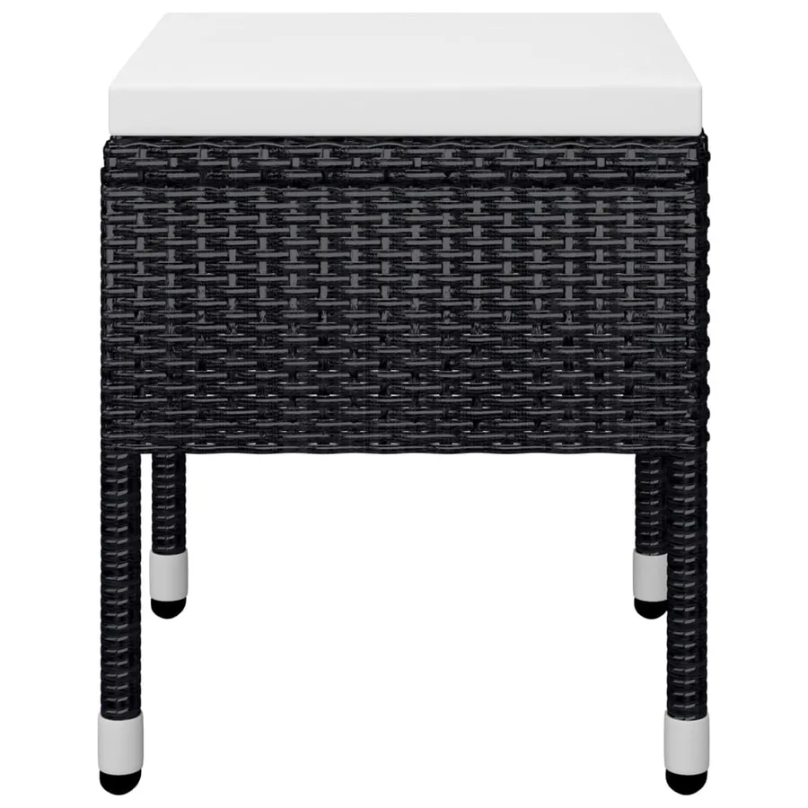 Ensemble à manger de jardin 5 pcs Noir - 10