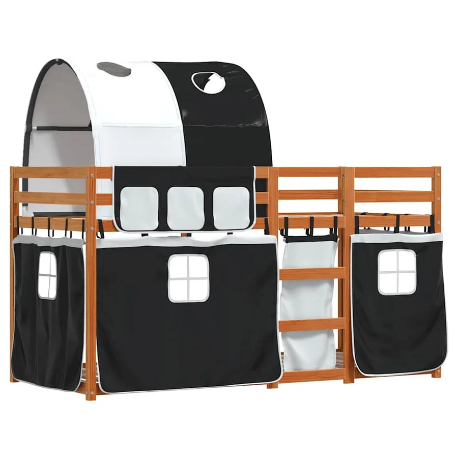Lit superposé sans matelas 90x200 cm bois de pin massif - 3