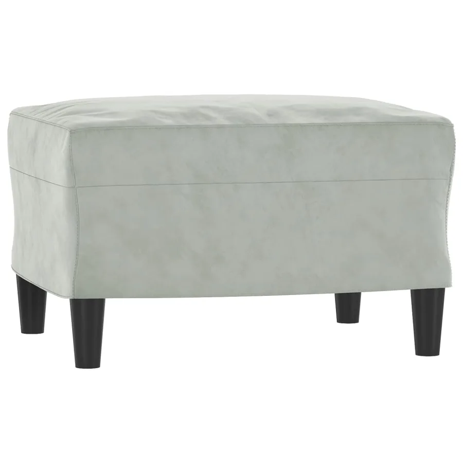 Ensemble de canapés 3 pcs gris clair velours - 5