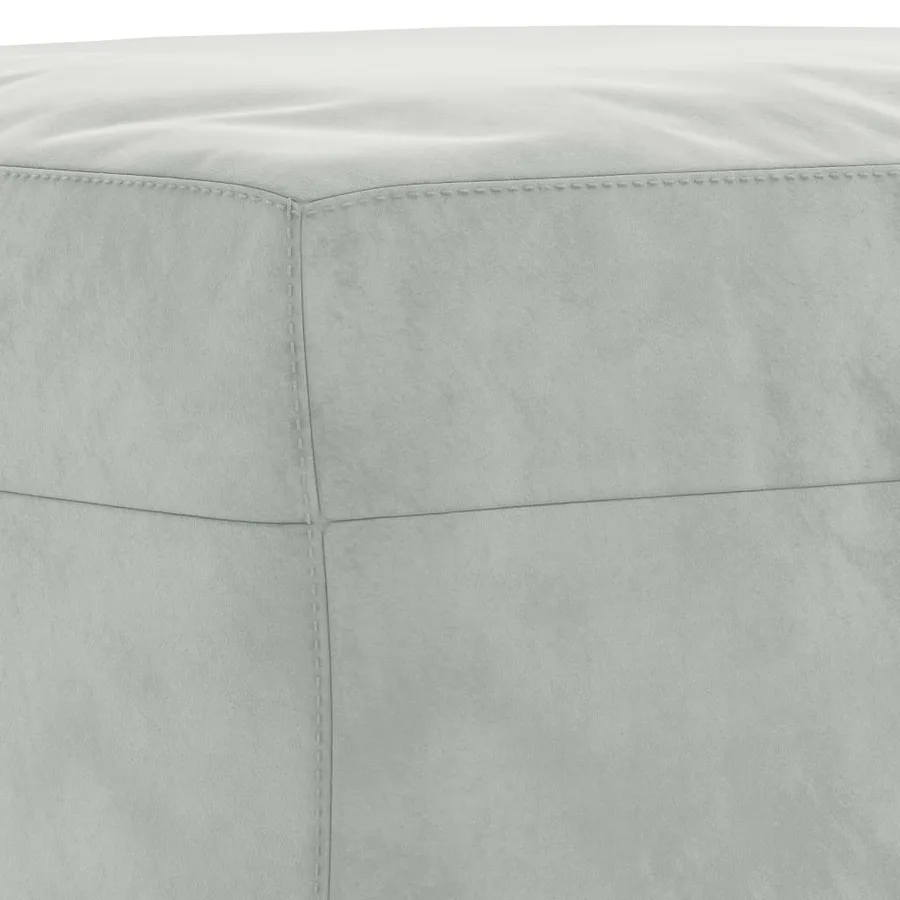 Ensemble de canapés 3 pcs gris clair velours - 7