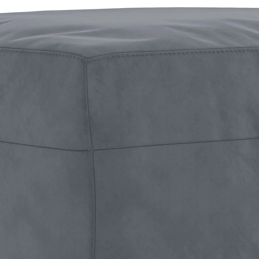 Ensemble de canapés 3 pcs avec coussins gris foncé velours - 8