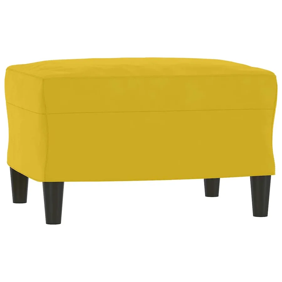 Ensemble de canapés 3 pcs jaune velours - 5