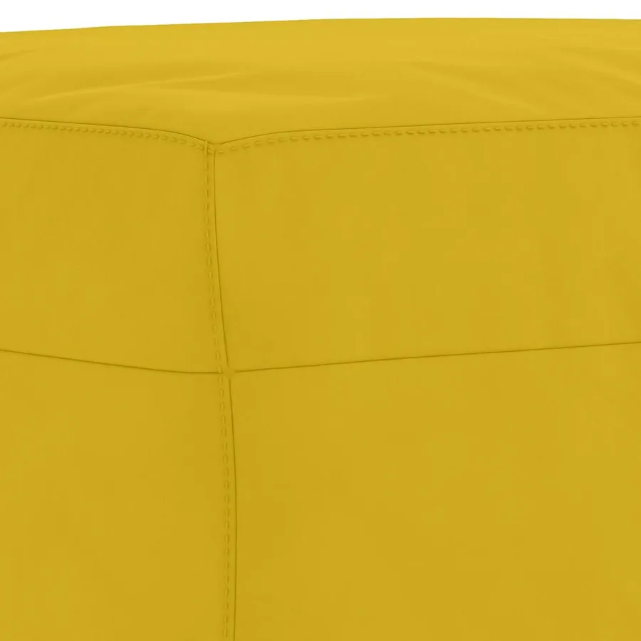 Ensemble de canapés 3 pcs jaune velours - 7