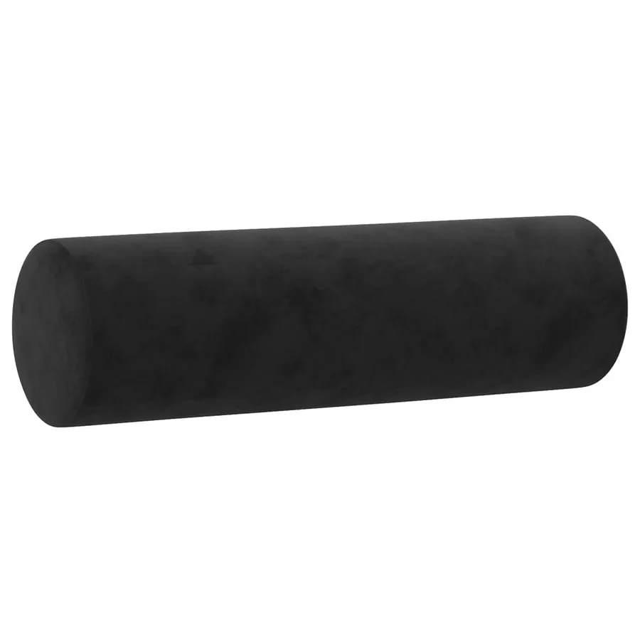 Ensemble de canapés 2 pcs avec coussins noir velours - 5