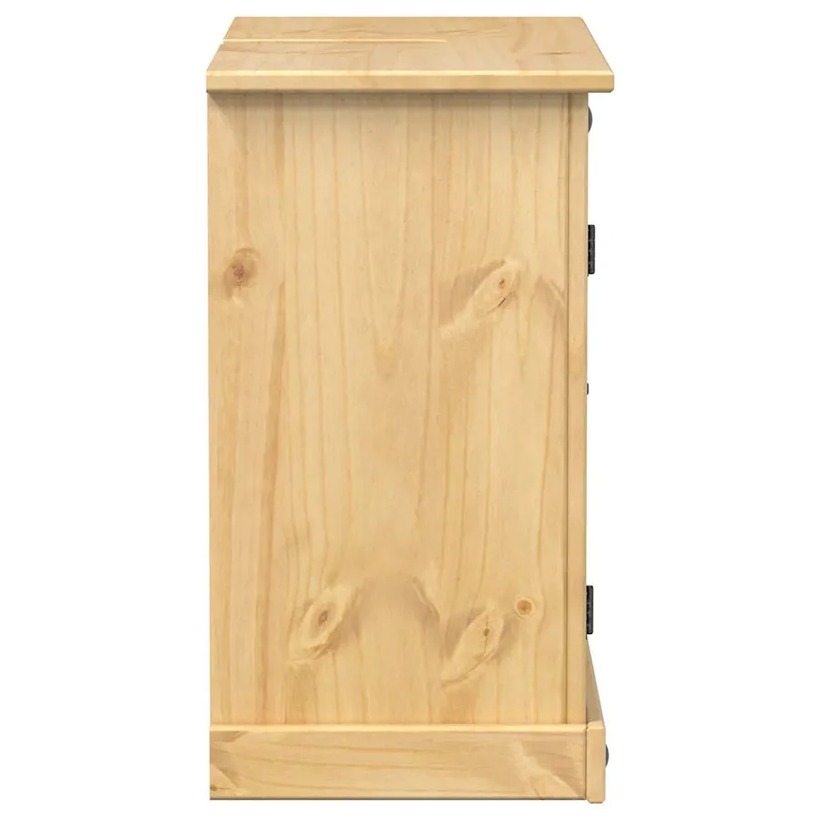 Armoire lavabo de salle de bain Corona bois de pin massif - 5