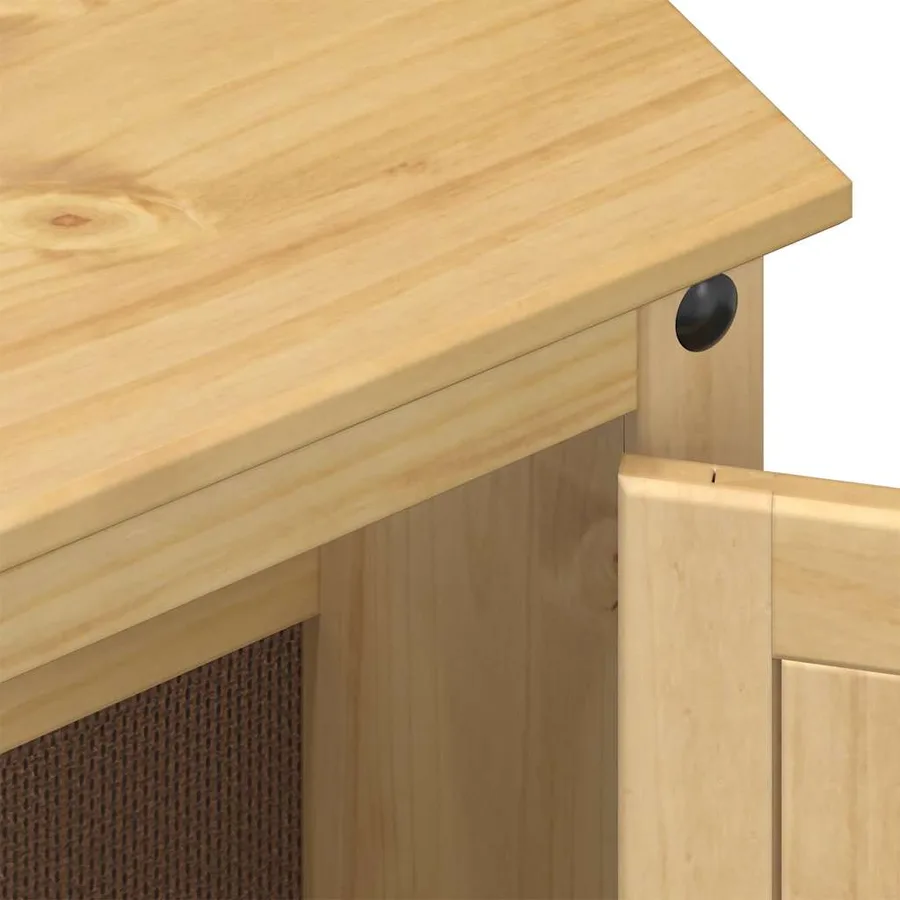 Armoire lavabo de salle de bain Corona bois de pin massif - 7