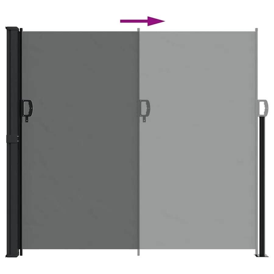 Store latéral rétractable Anthracite 180 x 300 cm - 6