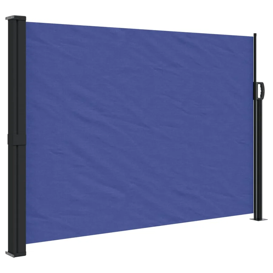 Auvent latéral rétractable bleu 140x300 cm - 2