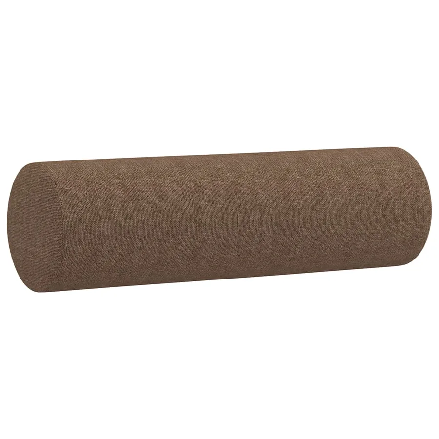 Ensemble de canapés 3 pcs avec coussins marron tissu - 8