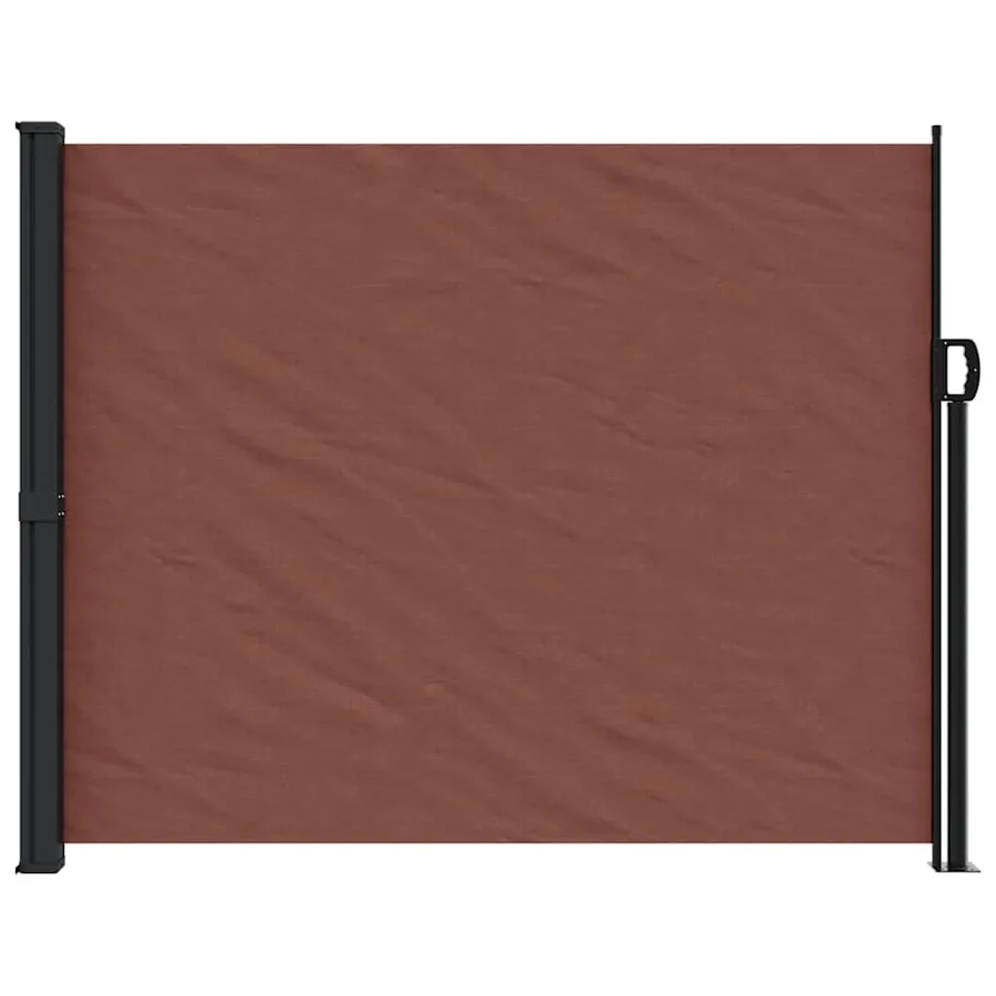 Auvent latéral rétractable marron 160x500 cm - 3