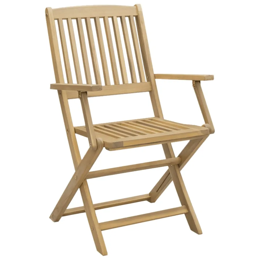 Ensemble à manger de jardin 7 pcs Bois d'acacia solide - 4