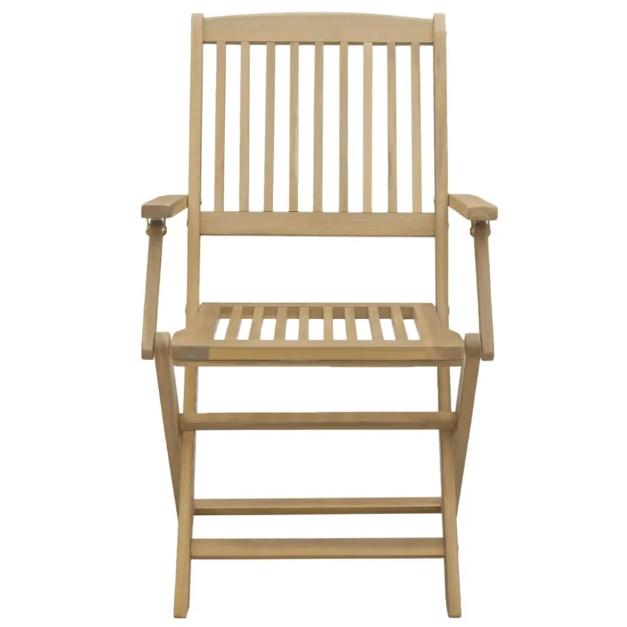 Ensemble à manger de jardin 7 pcs Bois d'acacia solide - 5