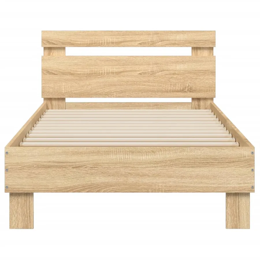 Cadre de lit sans matelas avec lumières LED 90x200 cm - 7