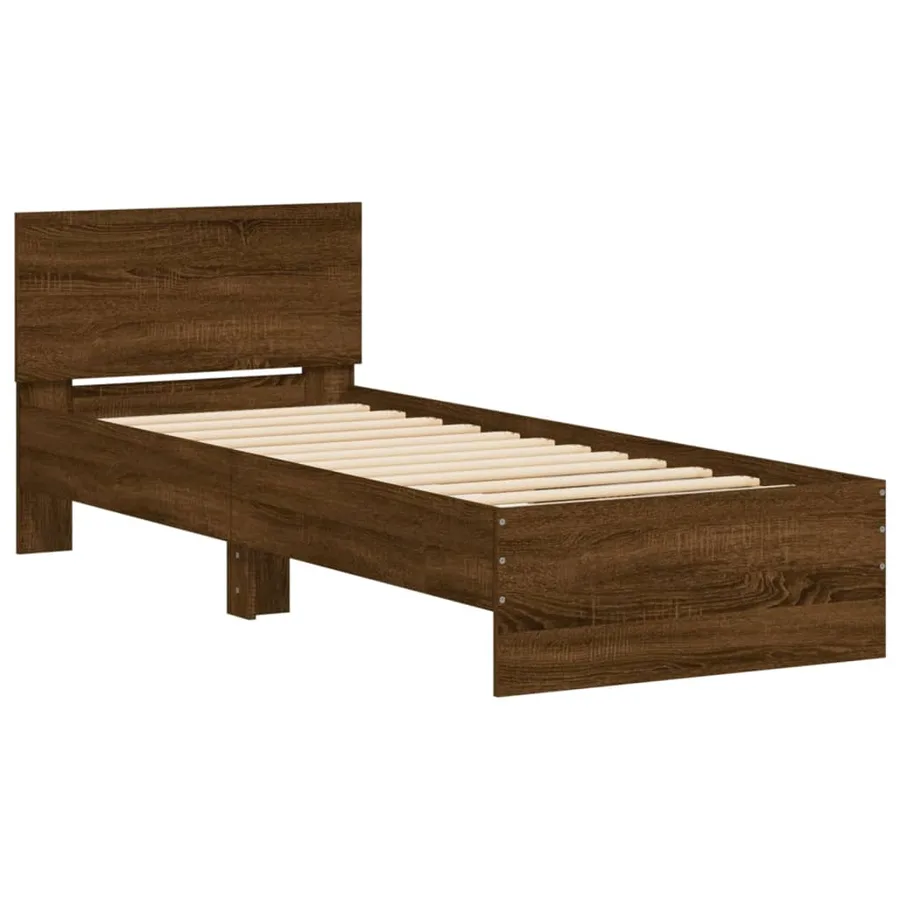 Cadre de lit sans matelas avec tête de lit 75x190 cm - 3