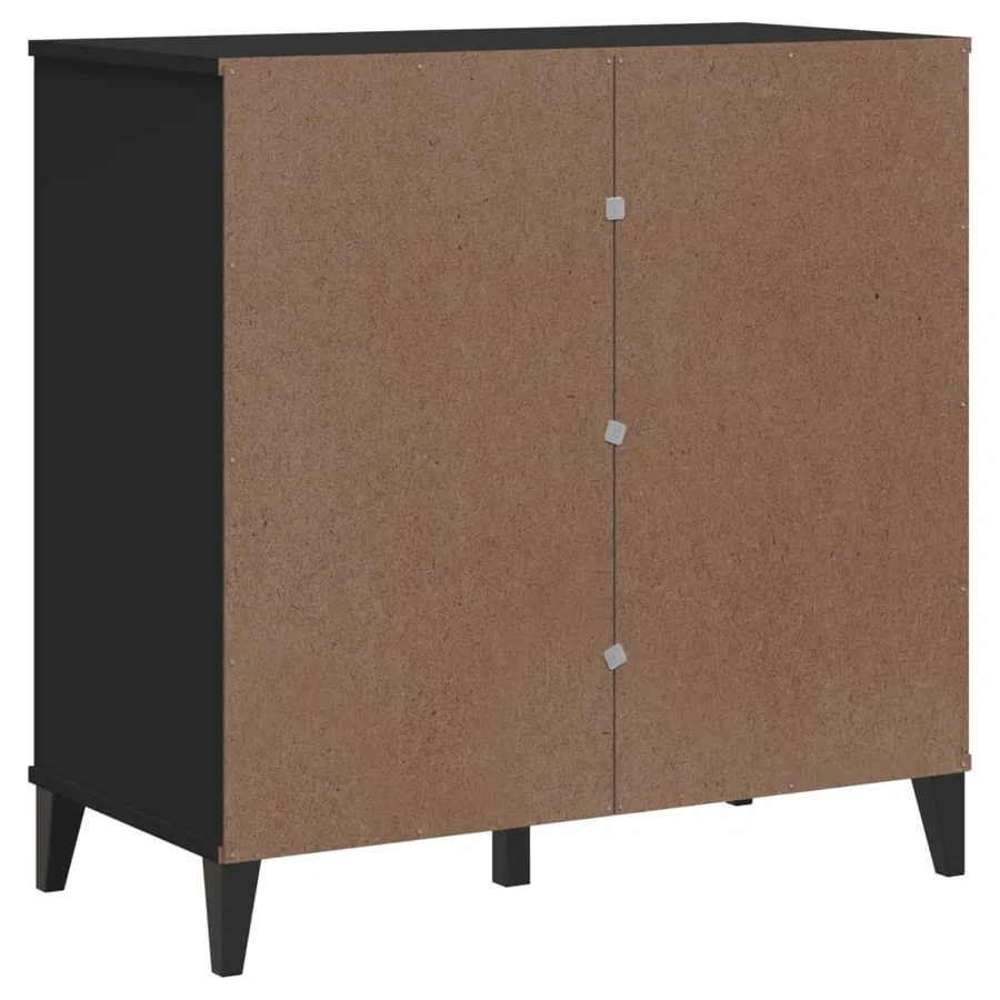 Buffet VIKEN noir 80x40x80 cm bois d'ingénierie - 8