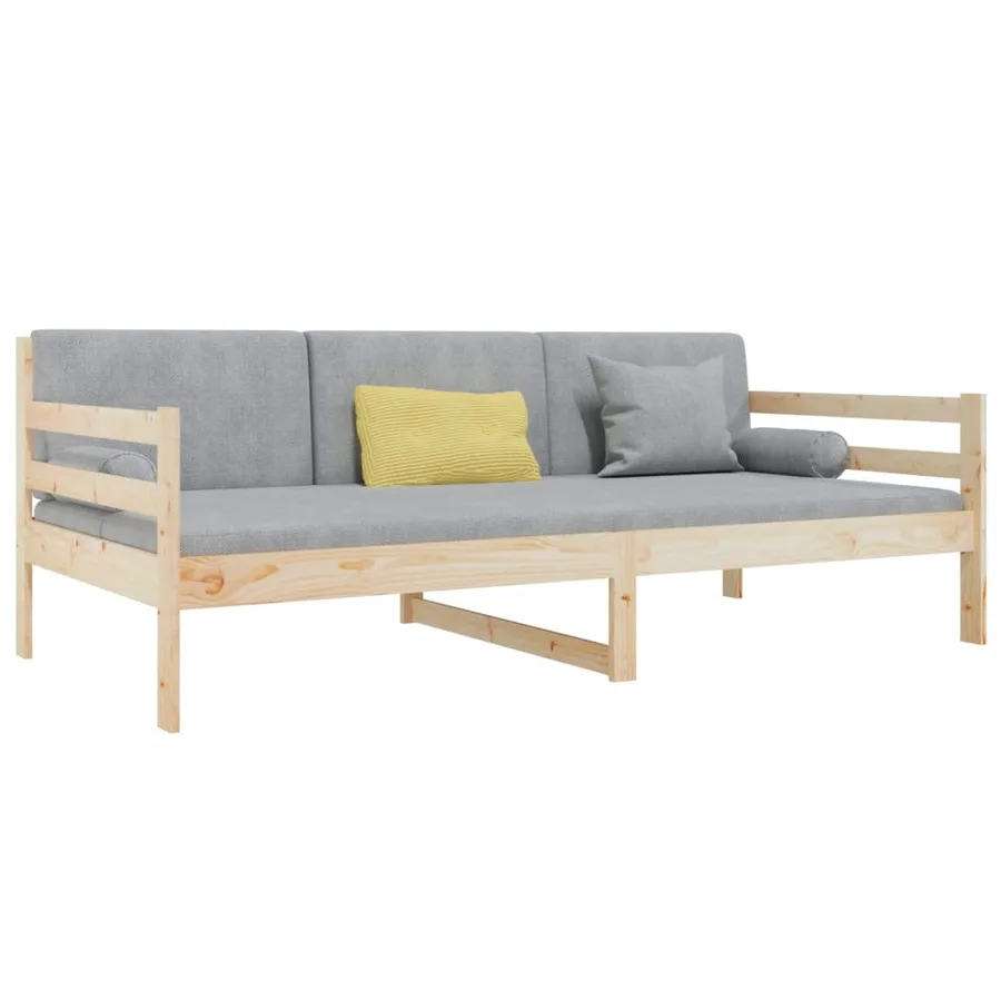 Lit de jour sans matelas 90x190 cm bois de pin massif - 3