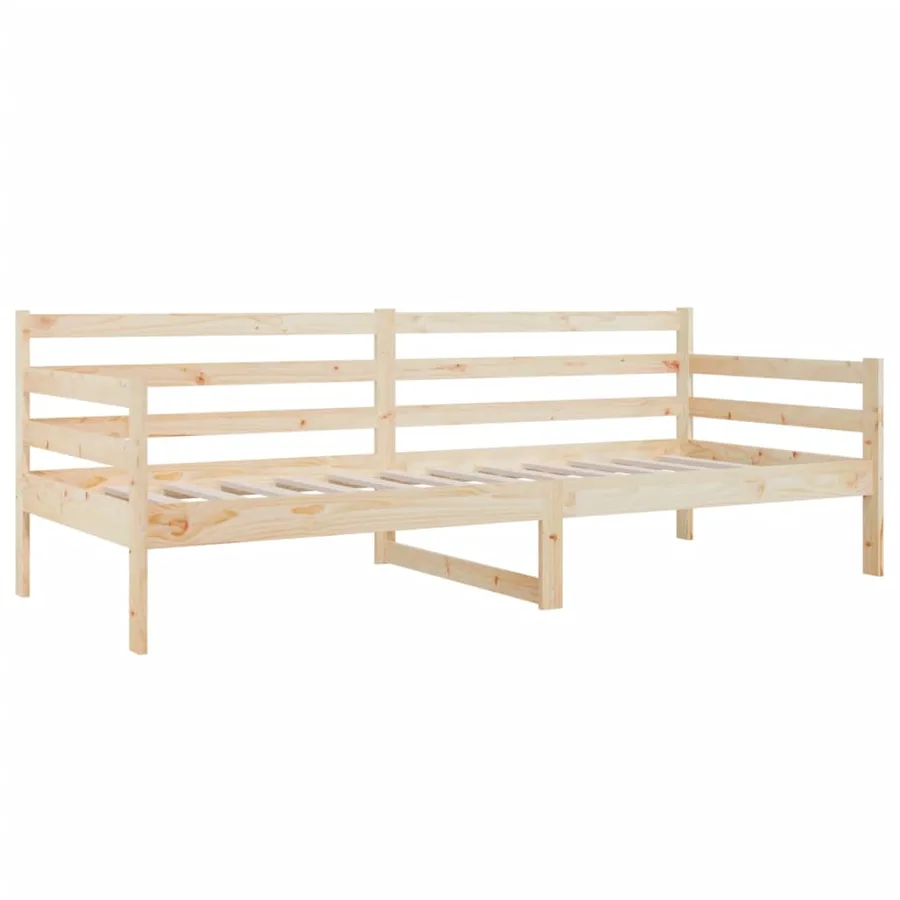 Lit de jour sans matelas 90x190 cm bois de pin massif - 5
