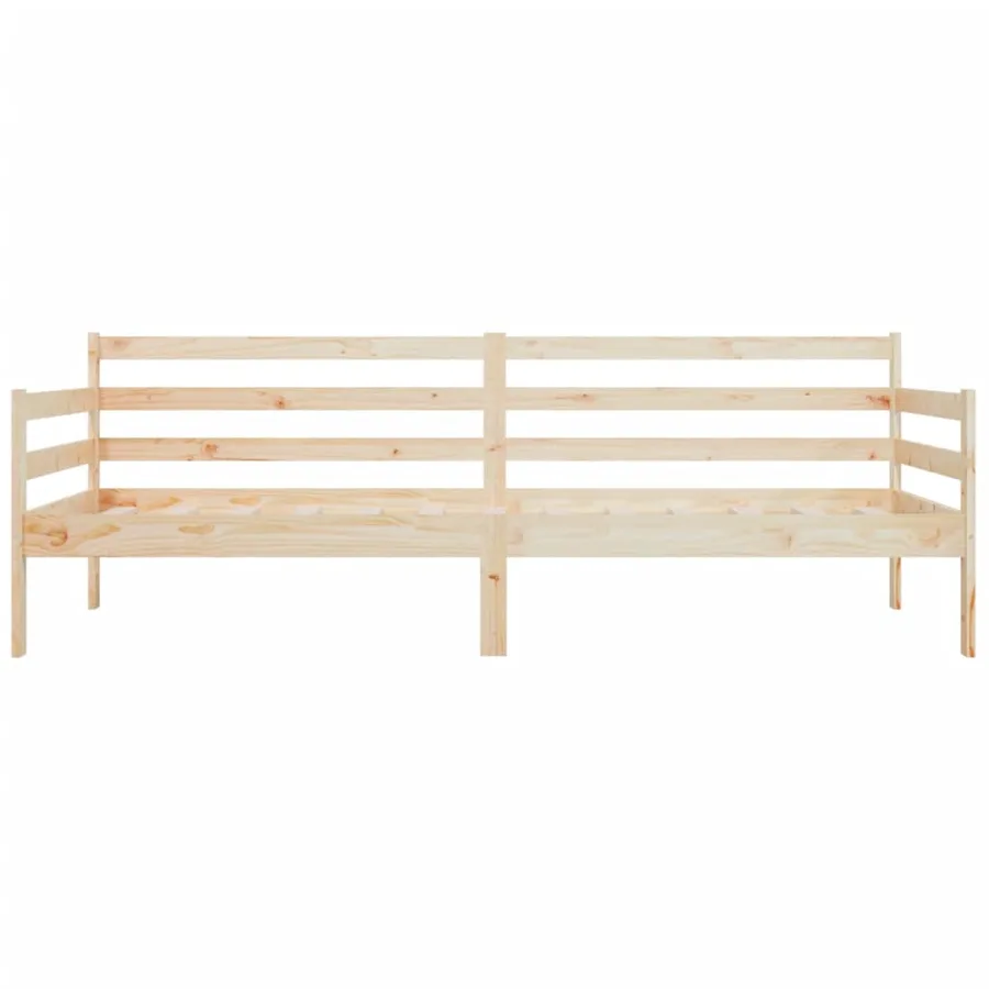 Lit de jour sans matelas 90x190 cm bois de pin massif - 6