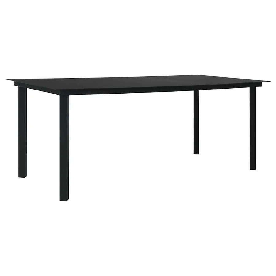 Ensemble à manger d'extérieur 7 pcs résine tressée et verre - 10