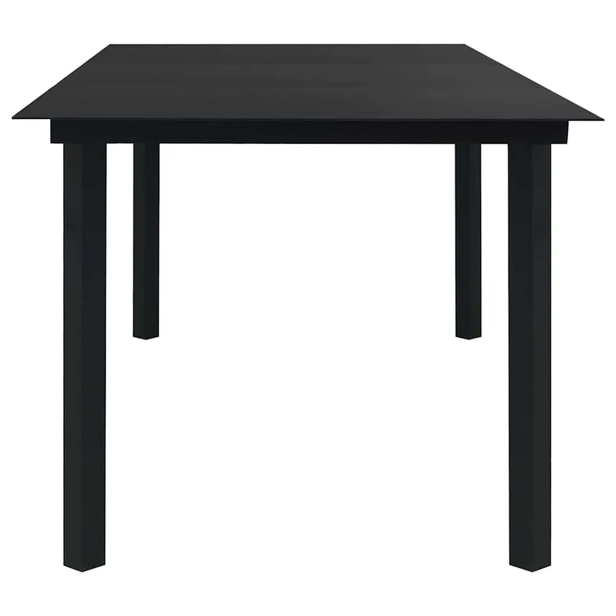 Ensemble à manger d'extérieur 7 pcs résine tressée et verre - 12