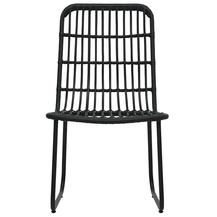 Ensemble à manger d'extérieur 7 pcs résine tressée et verre - 5