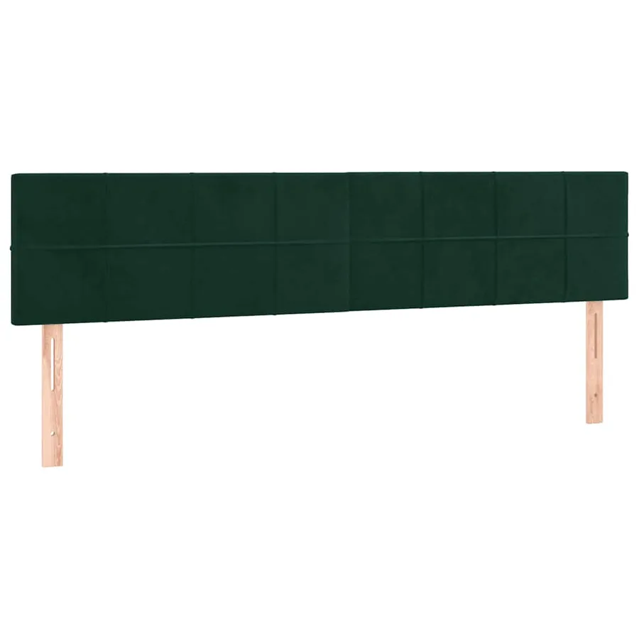 Sommier à lattes de lit avec matelas LED Vert foncé 200x200 cm - 7