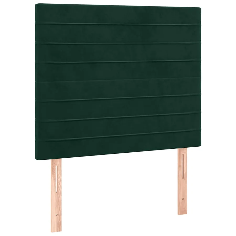 Sommier à lattes de lit avec matelas Vert foncé 100x200 cm - 5