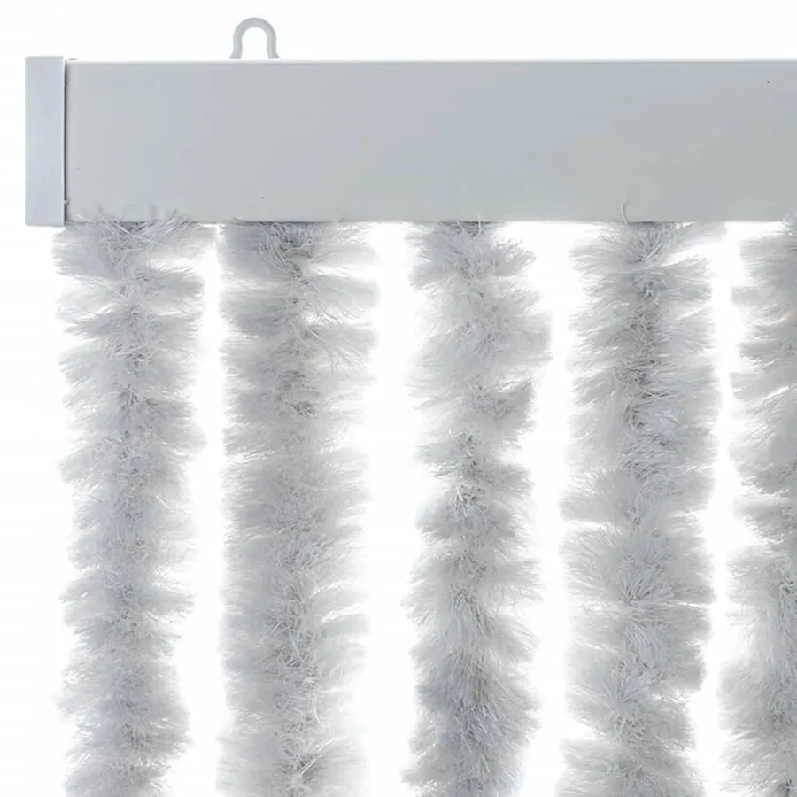 Rideau anti-mouches gris 100x220 cm chenille - 4